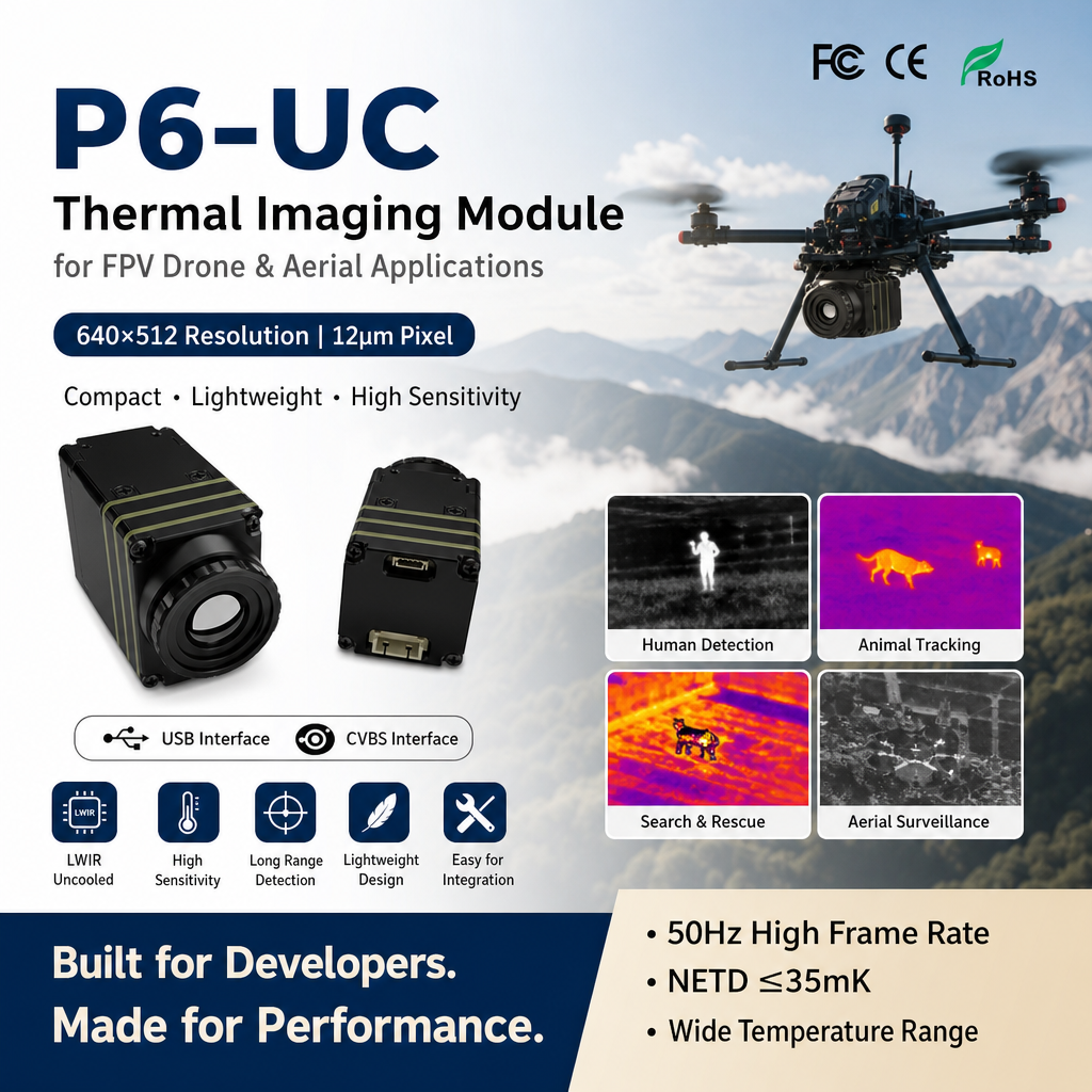 640x512 Thermal Imaging Core L - огляд і ціна Drone Thermal Imaging