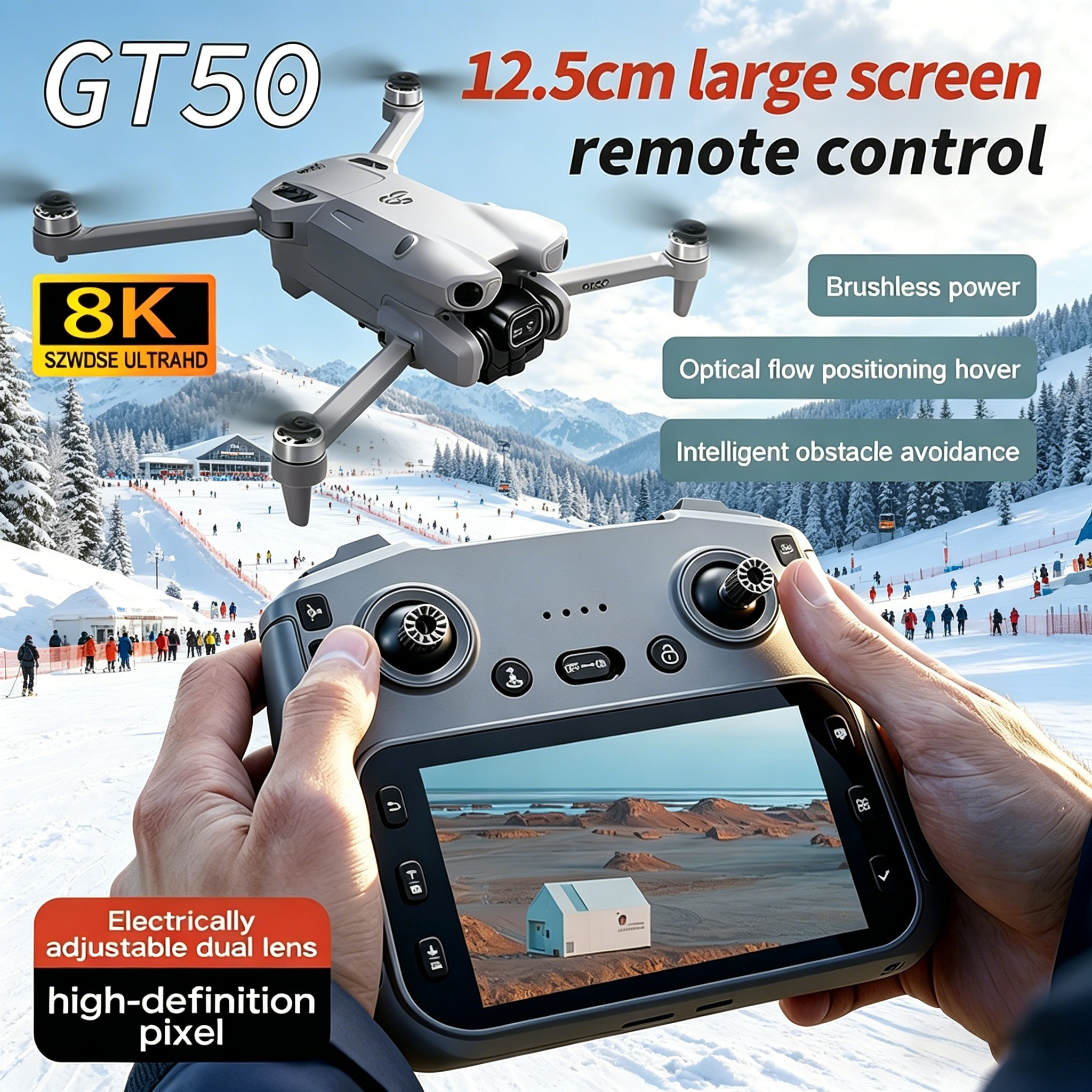 GT50 PRO MIni 5 pro RC Drone 8 - огляд і ціна Drone Lidar